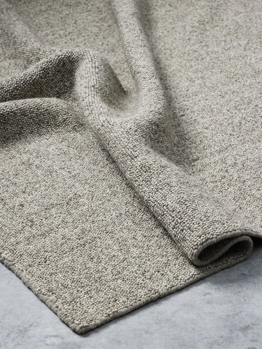 Noble Wool Floor Rug | Dark Beige