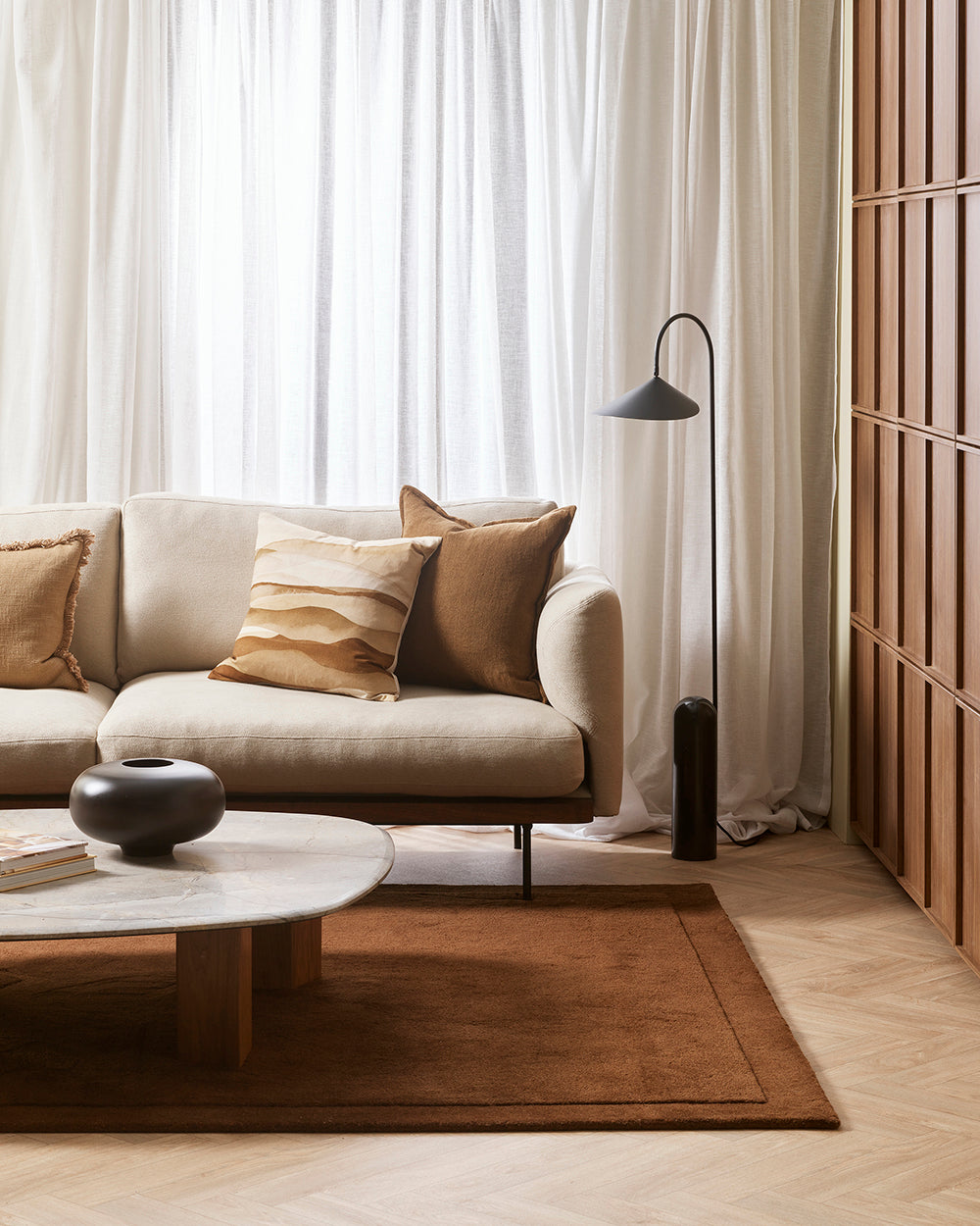Norfolk NZ Wool Rug | Chocolate