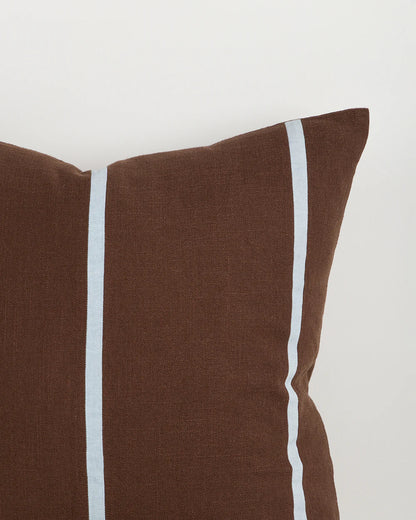 Otis Cushion | Chocolate & Sky