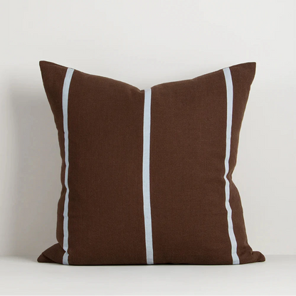 Otis Cushion | Chocolate & Sky