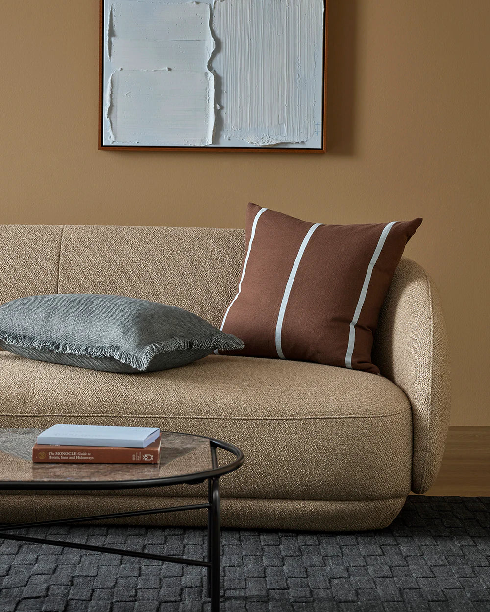 Otis Cushion | Chocolate & Sky
