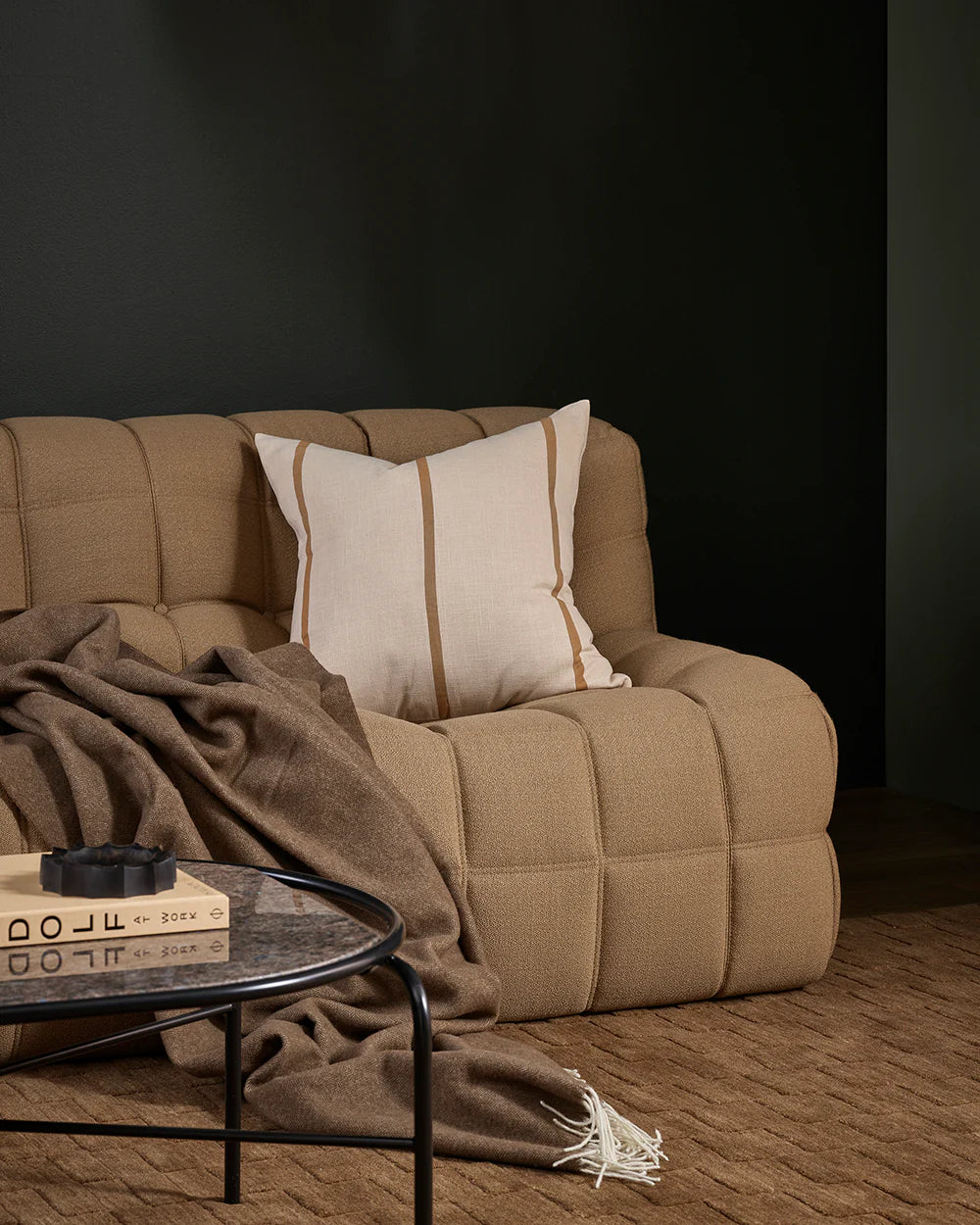 Otis Cushion | Oat & Caramel