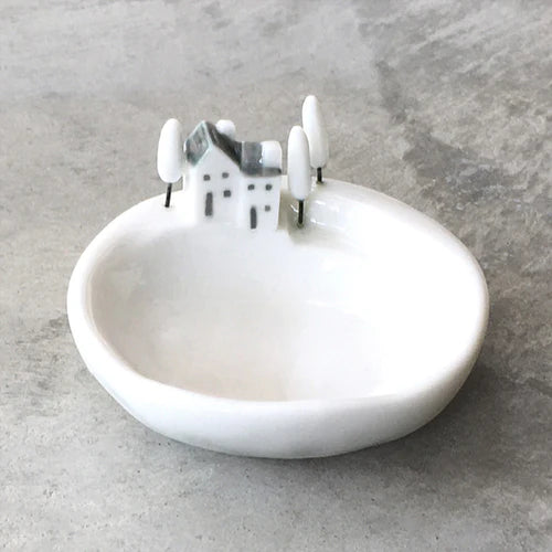 Porcelain Bowl | Little Houses on Hillside