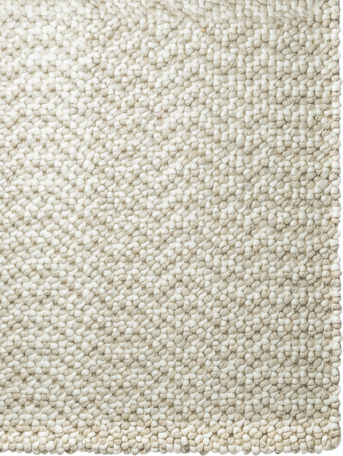 Metro Felted NZ Wool Floor Rug | Ivory & Beige