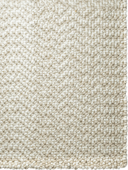 Metro Felted NZ Wool Floor Rug | Ivory & Beige