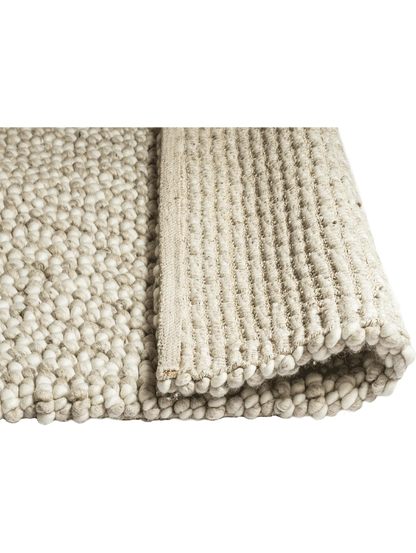 Metro Felted NZ Wool Floor Rug | Ivory & Beige