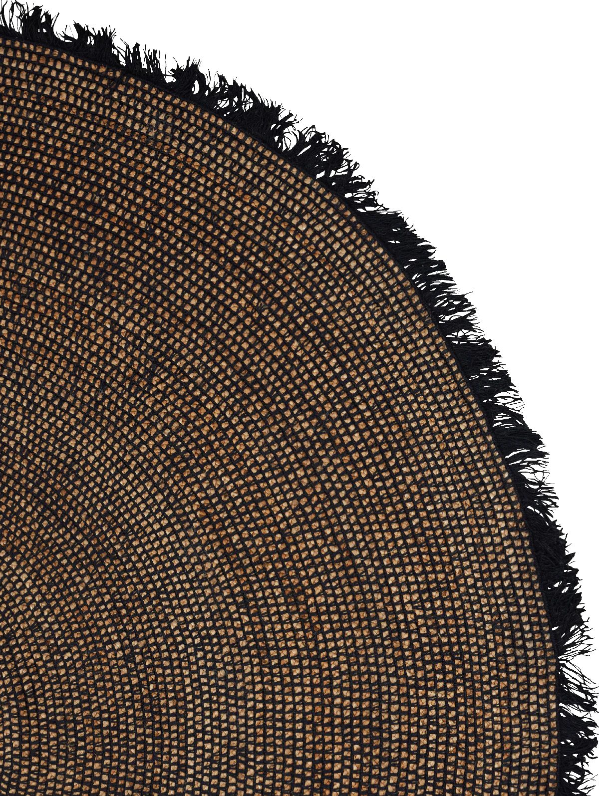 Reef Round Jute Rug | Black