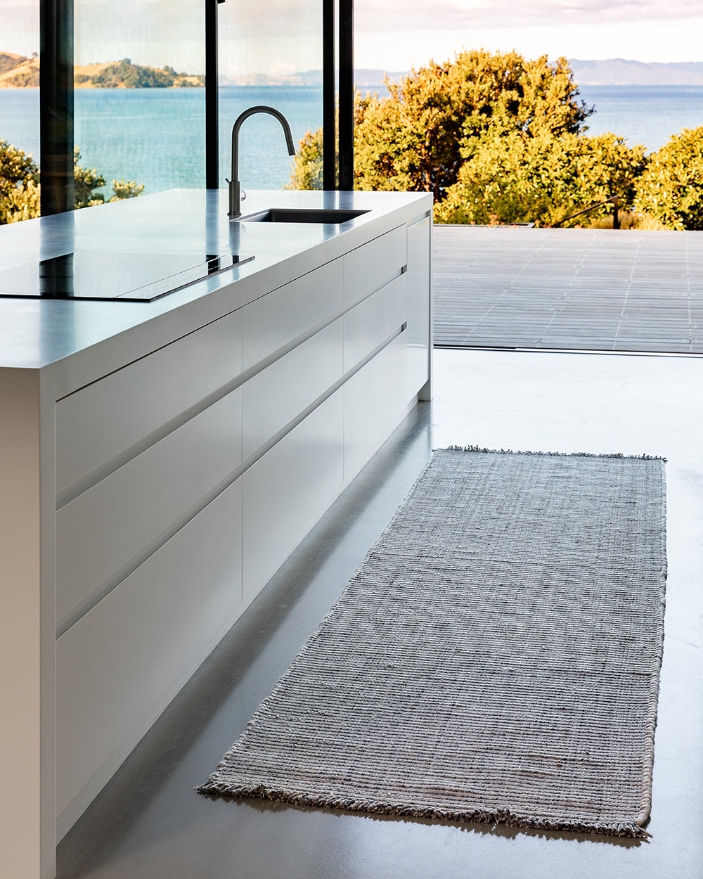 Rhodes Floor Runner | Slate