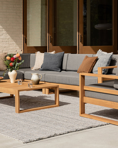 Rhodes Indoor/ Outdoor Floor Rug | Slate