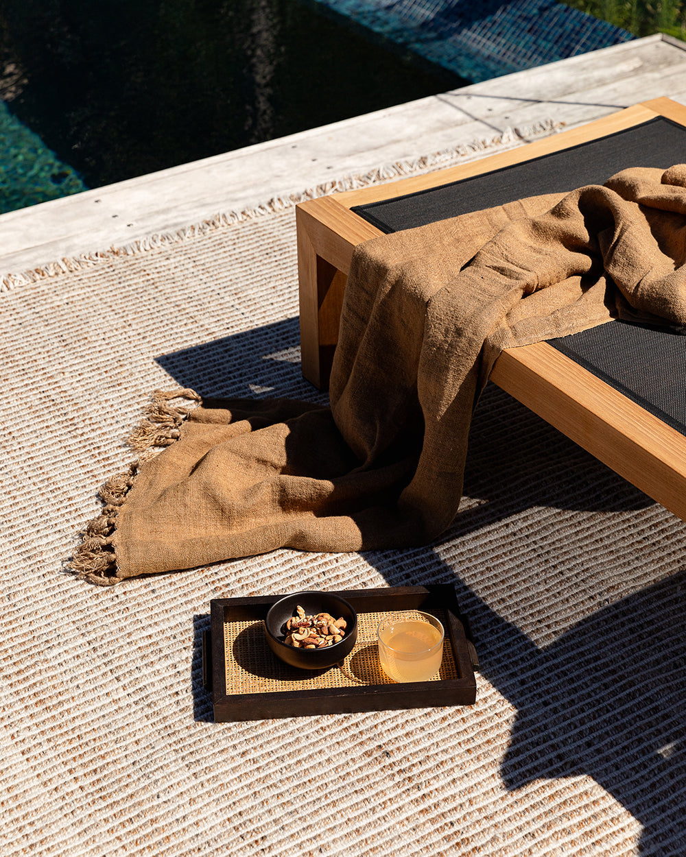 Rhodes Indoor/ Outdoor Floor Rug | Teak