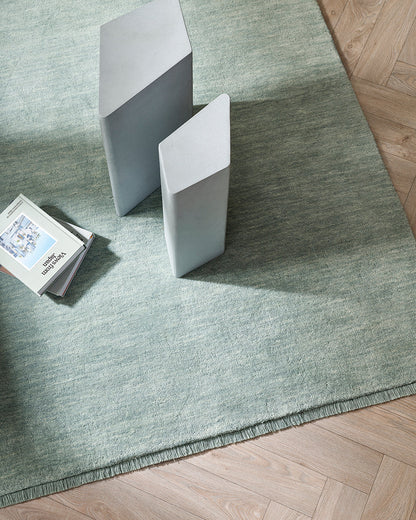 Sandringham 100% NZ Wool Floor Rug | Aquamarine