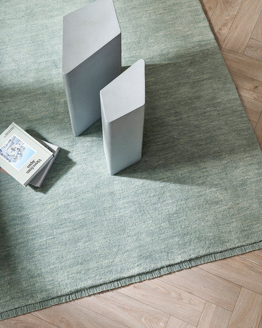 Sandringham 100% NZ Wool Floor Rug | Aquamarine