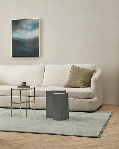 Sandringham 100% NZ Wool Floor Rug | Aquamarine