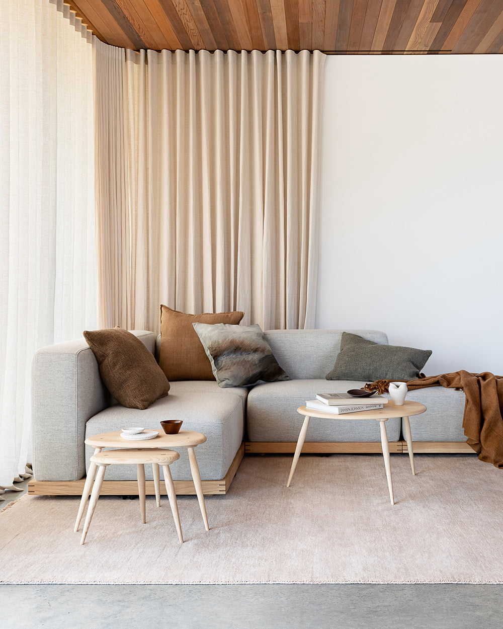 Sandringham 100% NZ Wool Floor Rug | Cameo