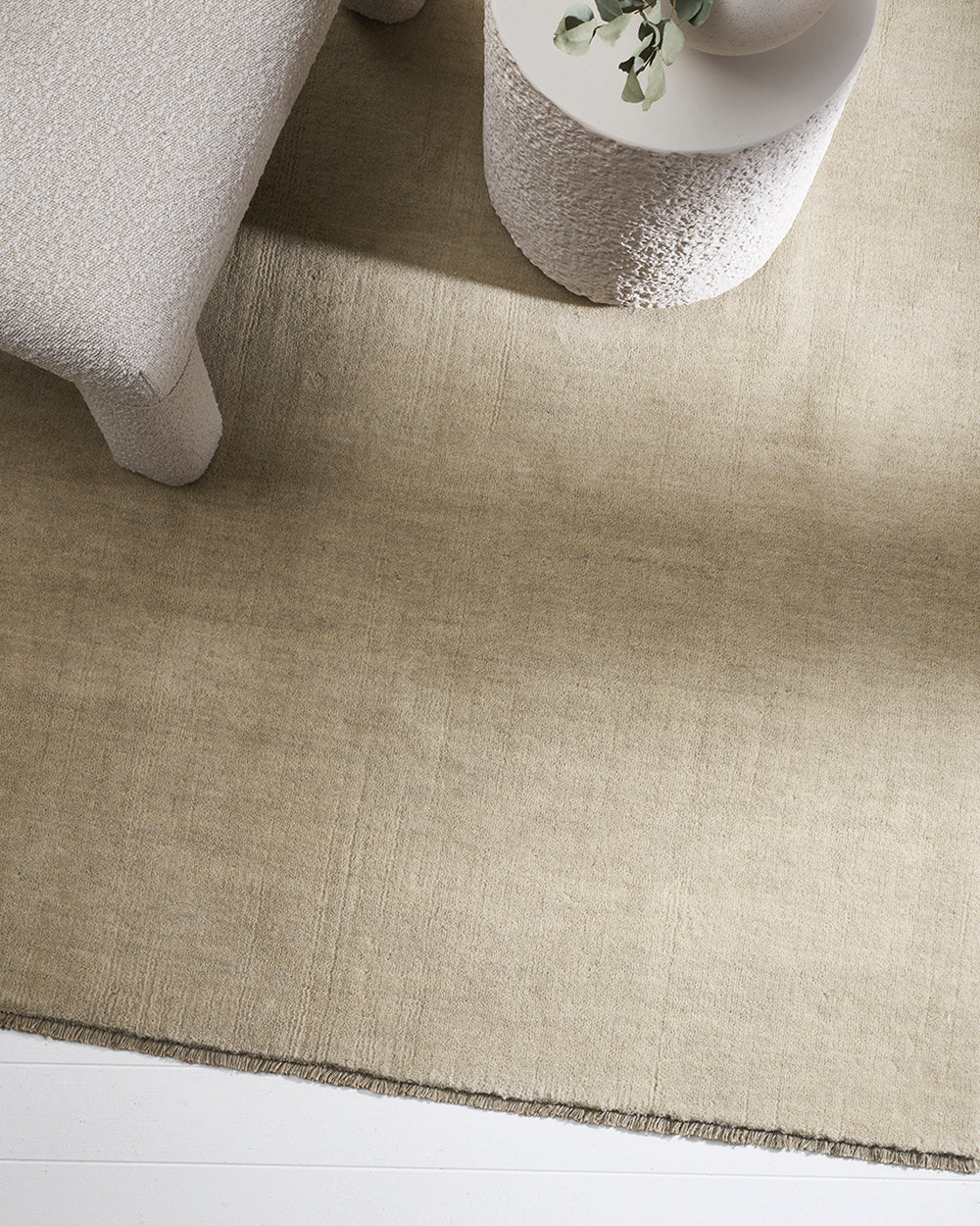 Sandringham 100% NZ Wool Floor Rug | Fog