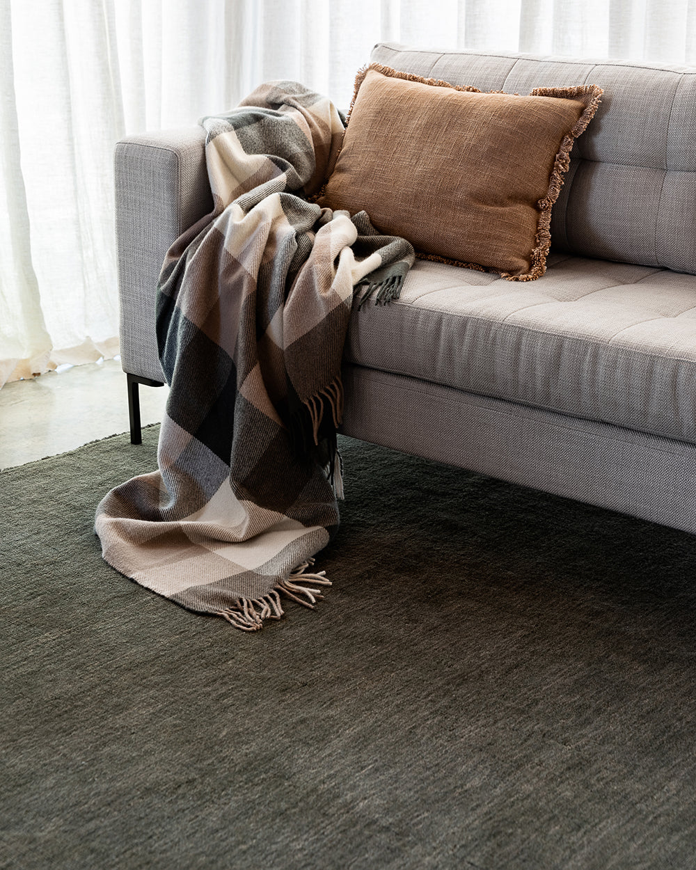Sandringham 100% NZ Wool Floor Rug | Forest
