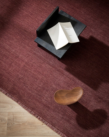 Sandringham 100% NZ Wool Floor Rug | Merlot