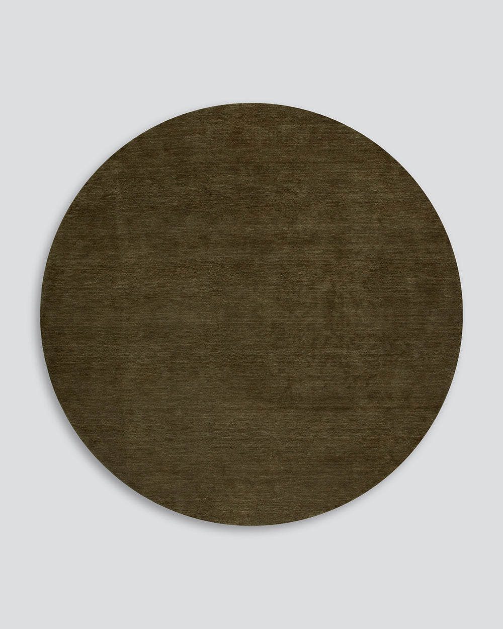 Sandringham 100% NZ Wool Round Floor Rug | Moss
