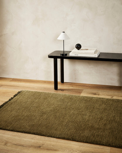 Sandringham 100% NZ Wool Floor Runner | Moss