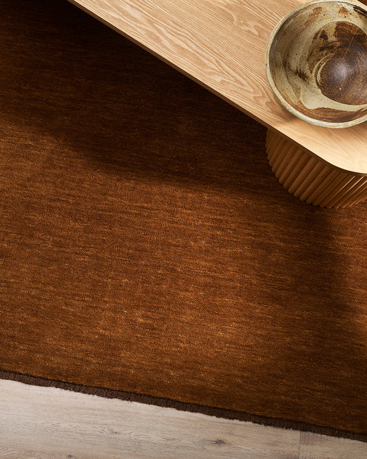 Sandringham 100% NZ Wool Floor Rug | Pecan
