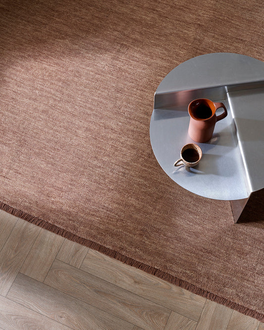 Sandringham 100% NZ Wool Floor Rug | Rosewood