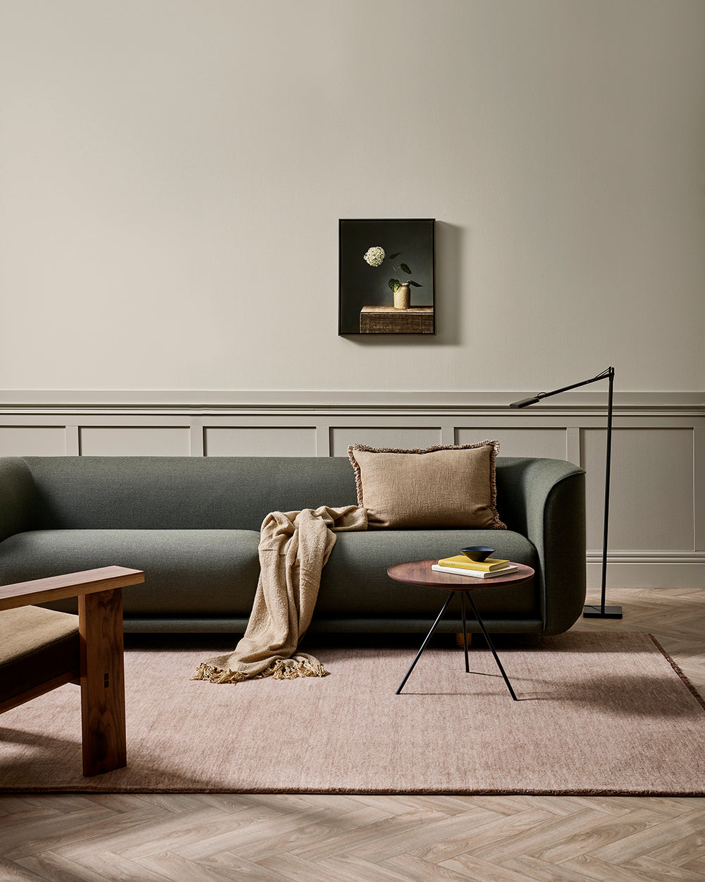 Sandringham 100% NZ Wool Floor Rug | Rosewood