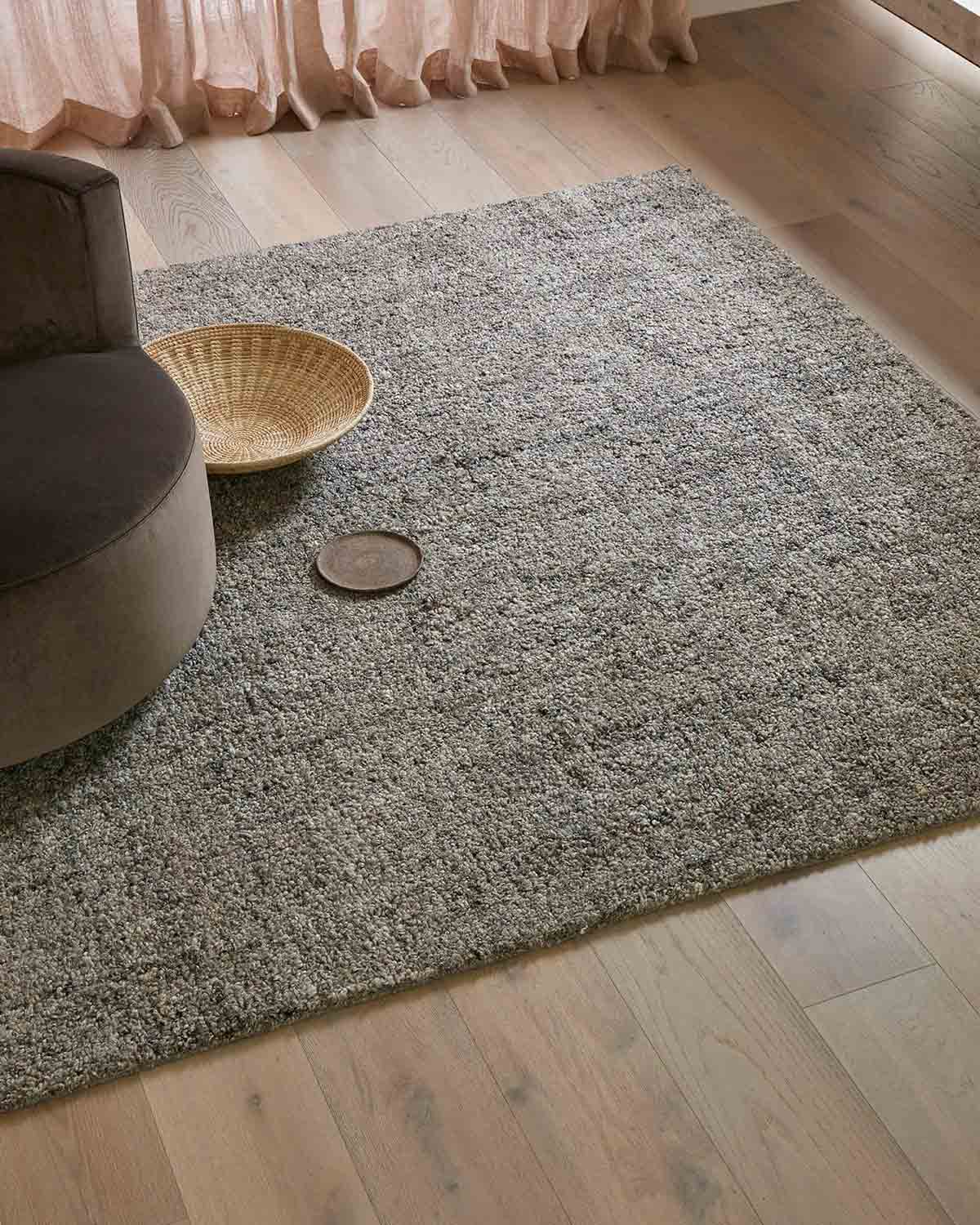Marceau Wool Blend Floor Rug | Shale