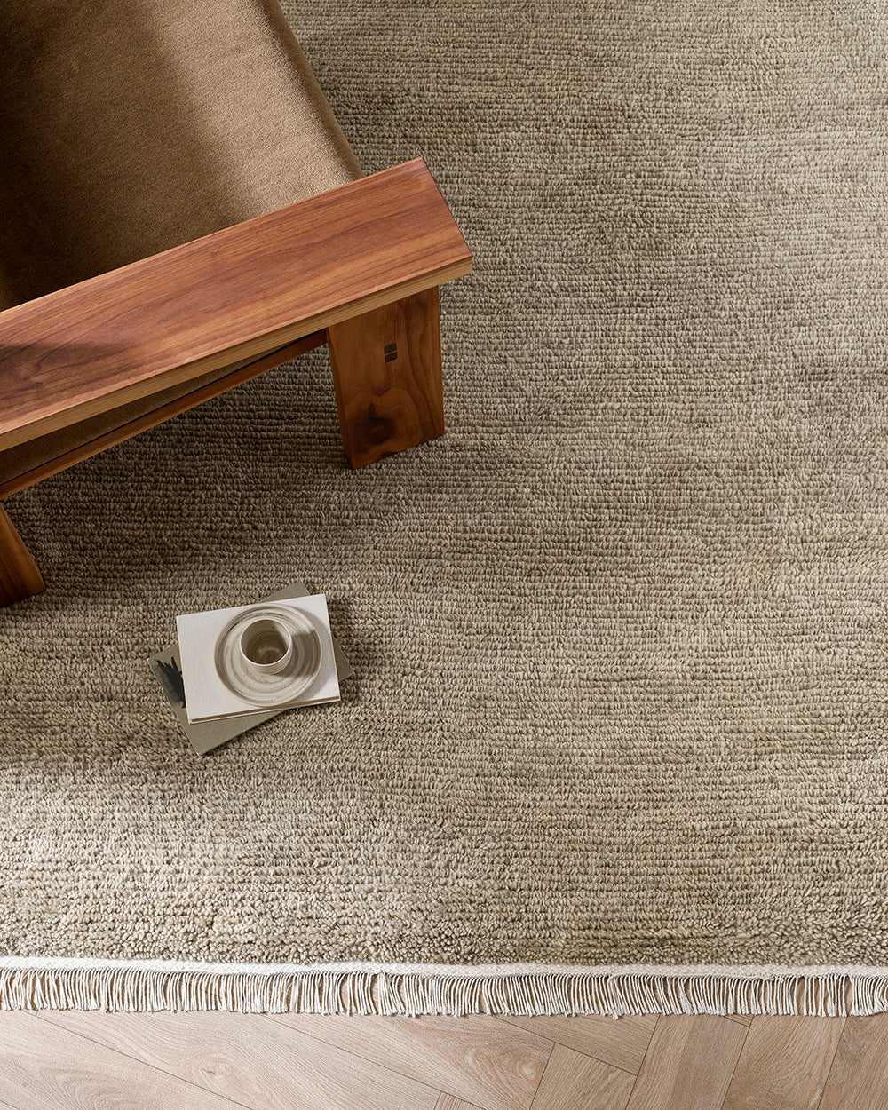 Tanami NZ Wool Floor Rug | Fossil